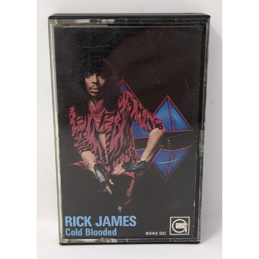 Rick James Cold Blooded Cassette Tape 1983 Funk Soul‎